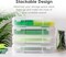 IRIS USA 6 Pack for 12" x 12" Paper Thick Portable Plastic Scrapbook Paper Storage Cases with Built-in Handle, Clear